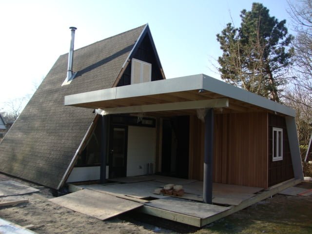 terrasoverkapping aanbouw