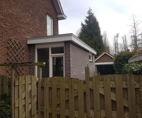 Uitbouw hoekwoning