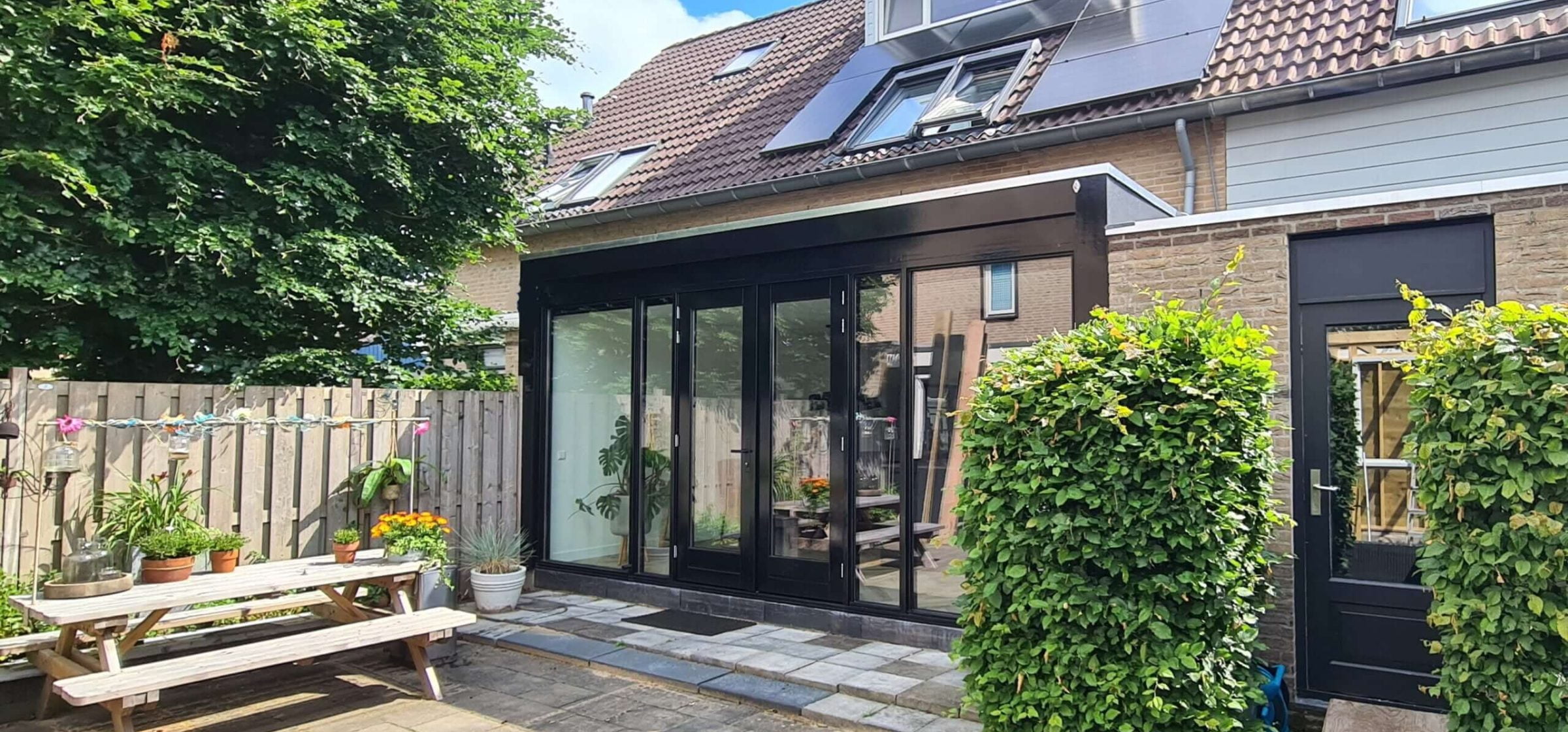 Uitbouw woning achterkant