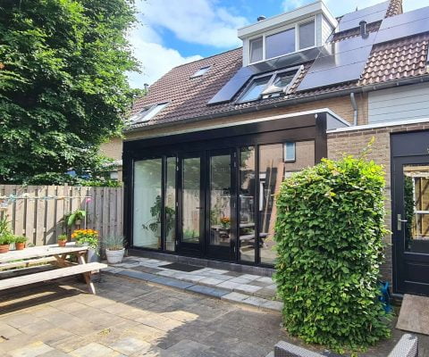 Uitbouw woning achterkant