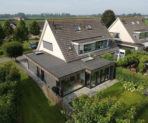 Dakbedekking aanbouw