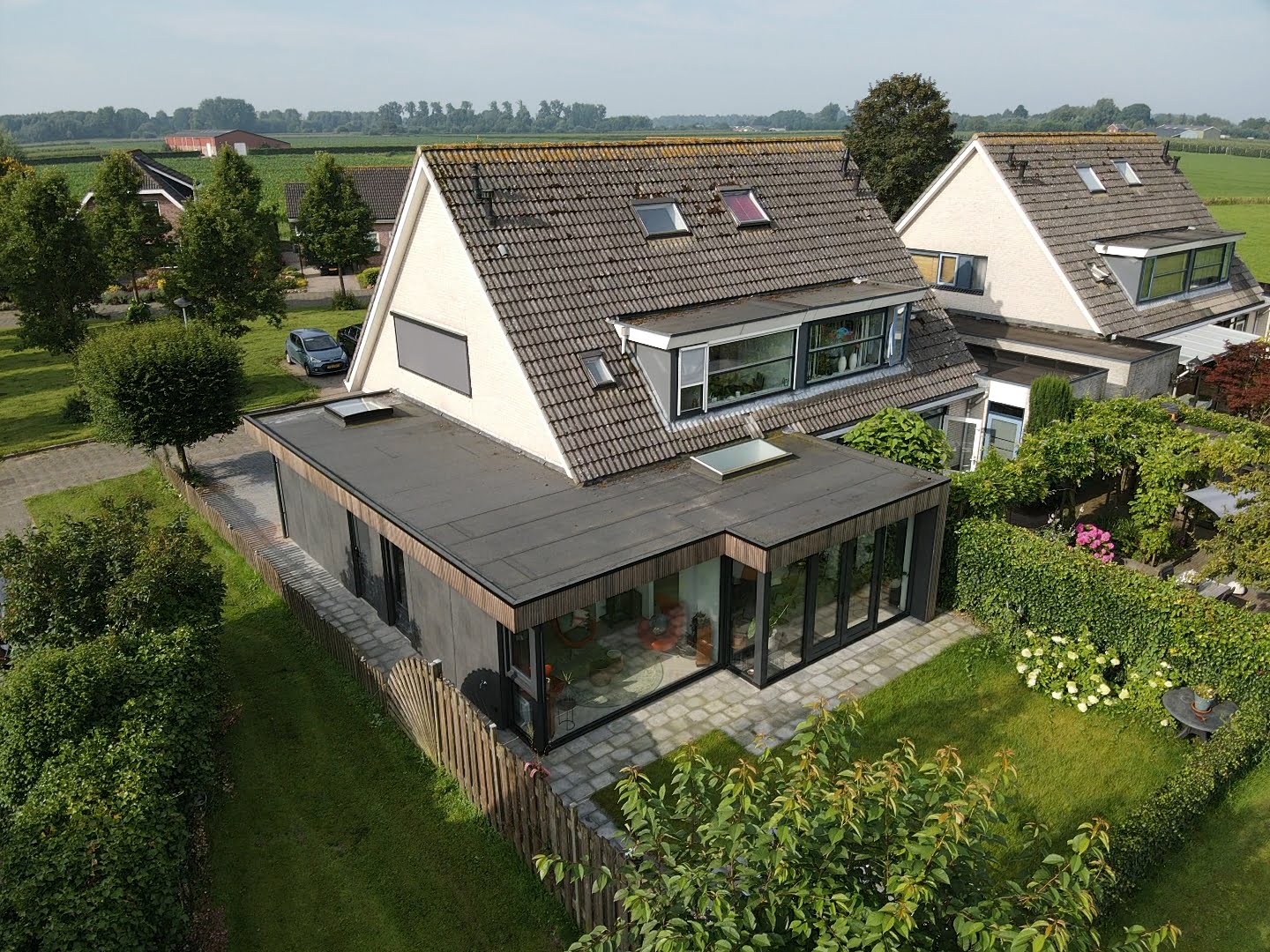 Dakbedekking aanbouw