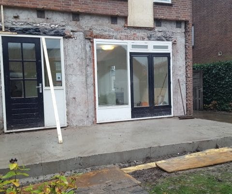 Fundering aanbouw